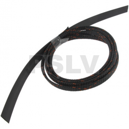 Q-HS-0012 Quantum Servo Braid 1m with 240mm Blk/Orange heat shrink OD7mm    